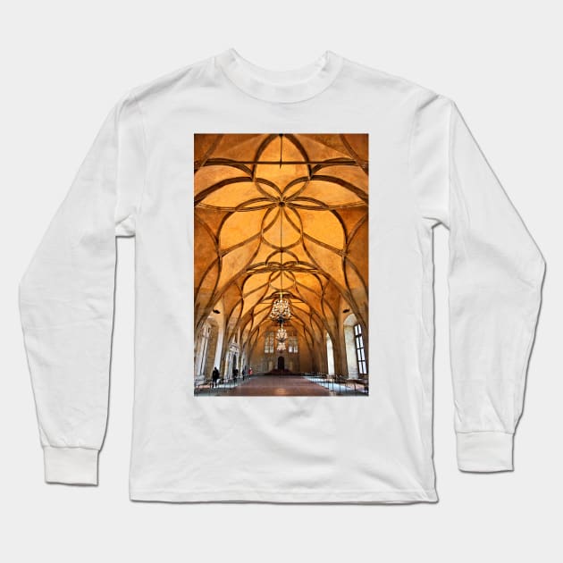 The Vladislav hall - Prague castle Long Sleeve T-Shirt by Cretense72